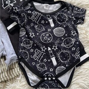 Space-Themed Black Kids One Piece